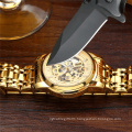 New BIDEN 0197 1 Fashion Men Automatic Mechanical Watch Male Skeleton Design Waterproof Wristwatches Stainless Steel Clock